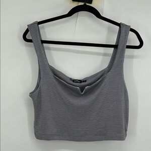Volcom Lived in Lounge Knit Tank Crop Top in Multi NWT Size Large